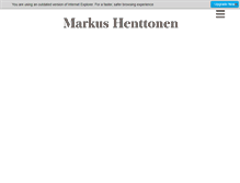 Tablet Screenshot of markushenttonen.com